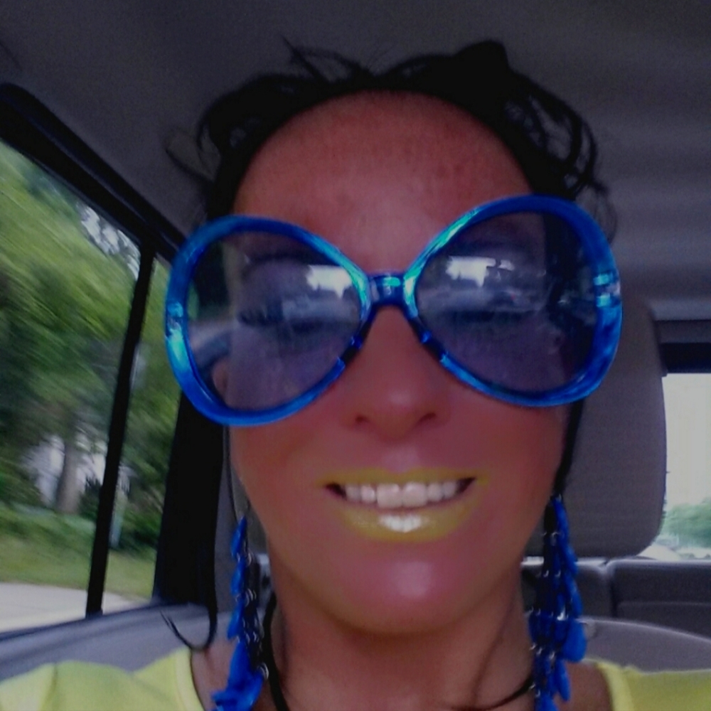 Blue Sunglasses Oversized